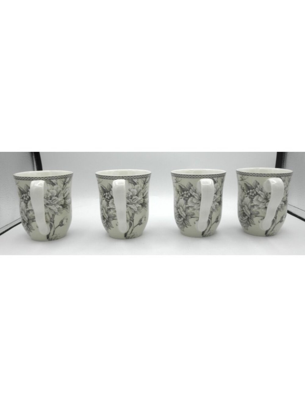 Adelaide Antique White by 222 Fifth Mugs Set of 4 Pattern Code: 22FADEAW - Picture 2 of 10
